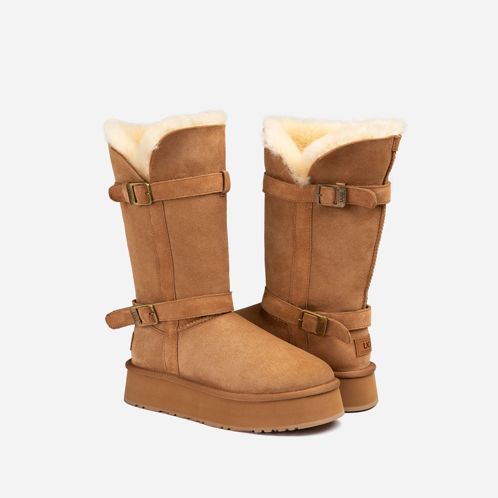Ugg klasi?ne duge ?izme s kop?om na platformu (4,5 cm) (vodootporne)