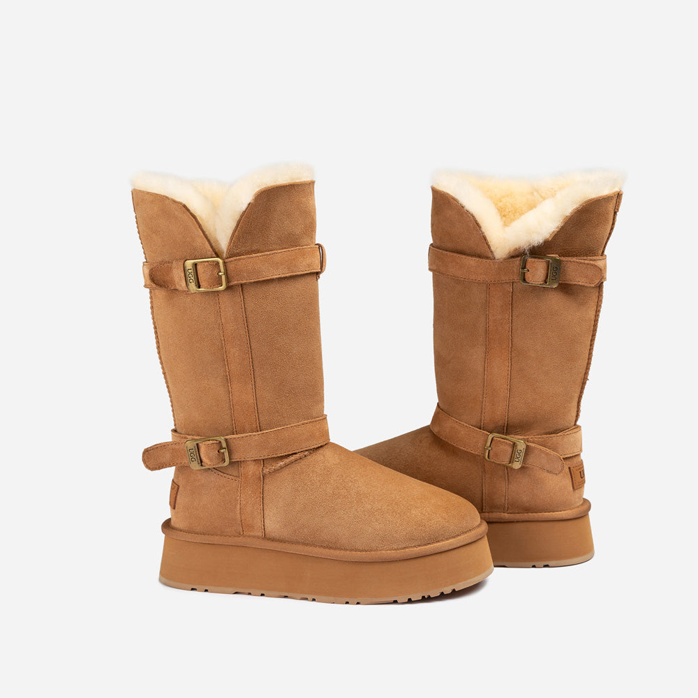 Ugg klasi?ne duge ?izme s kop?om na platformu (4,5 cm) (vodootporne)