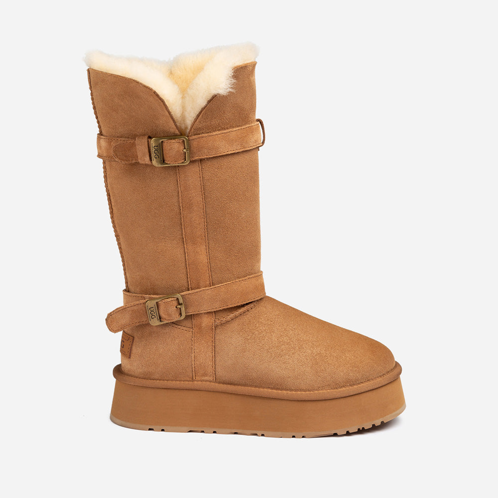 Ugg klasi?ne duge ?izme s kop?om na platformu (4,5 cm) (vodootporne)