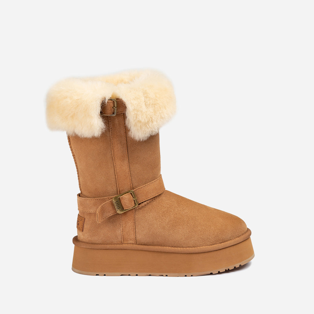 Ugg klasi?ne duge ?izme s kop?om na platformu (4,5 cm) (vodootporne)