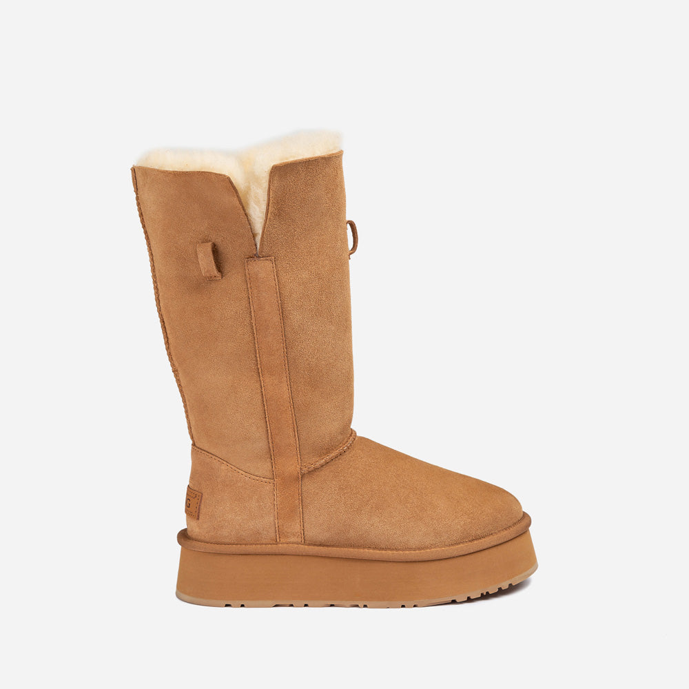 Ugg klasi?ne duge ?izme s kop?om na platformu (4,5 cm) (vodootporne)