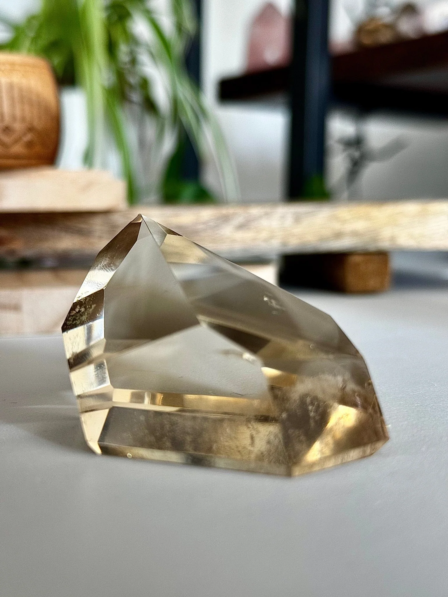 100% High Quality Natural Brazilian Champagne Citrine Free Form (Polished) | 110g