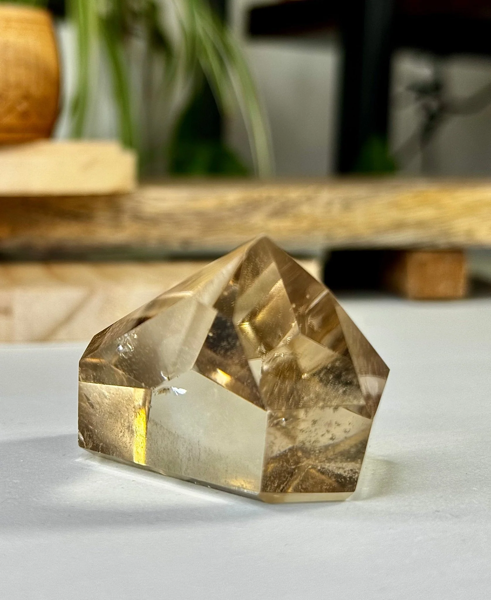 100% High Quality Natural Brazilian Champagne Citrine Free Form (Polished) | 110g