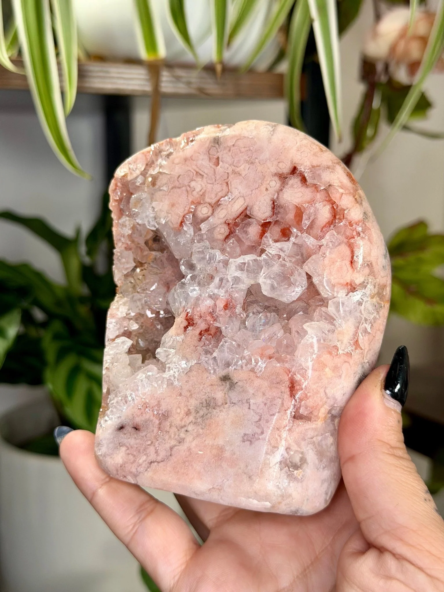Pink Amethyst Free Form on Stand | 465g