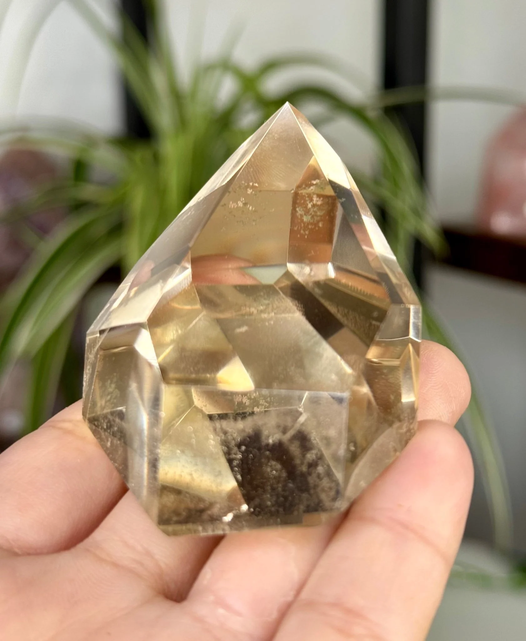 100% High Quality Natural Brazilian Champagne Citrine Free Form (Polished) | 110g