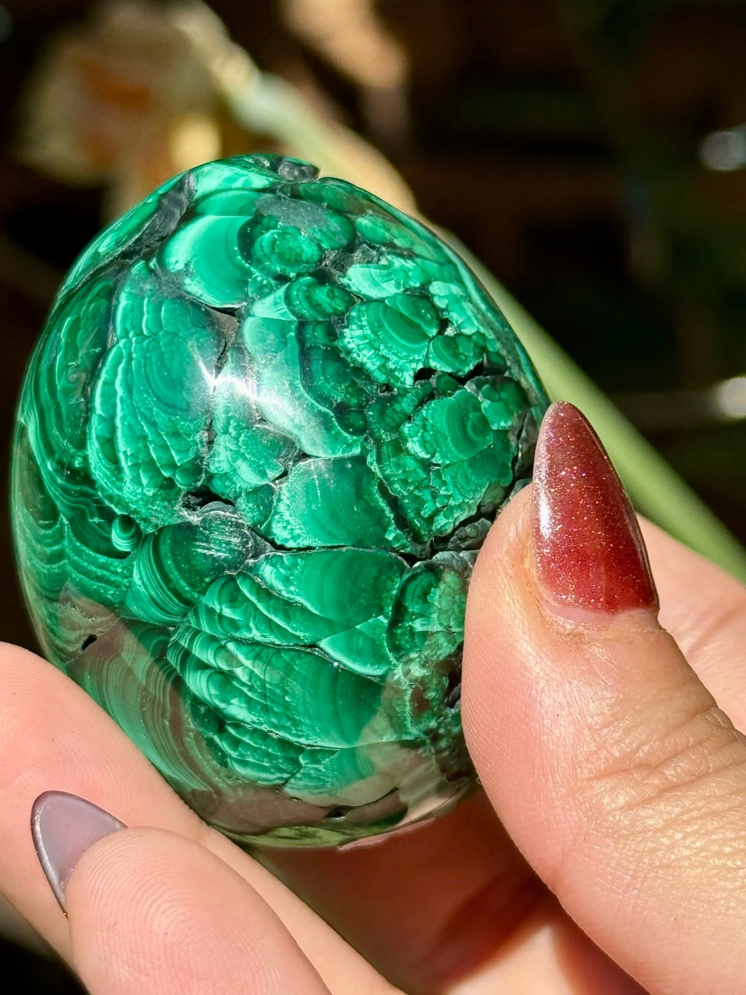 Malachite egg | 178g