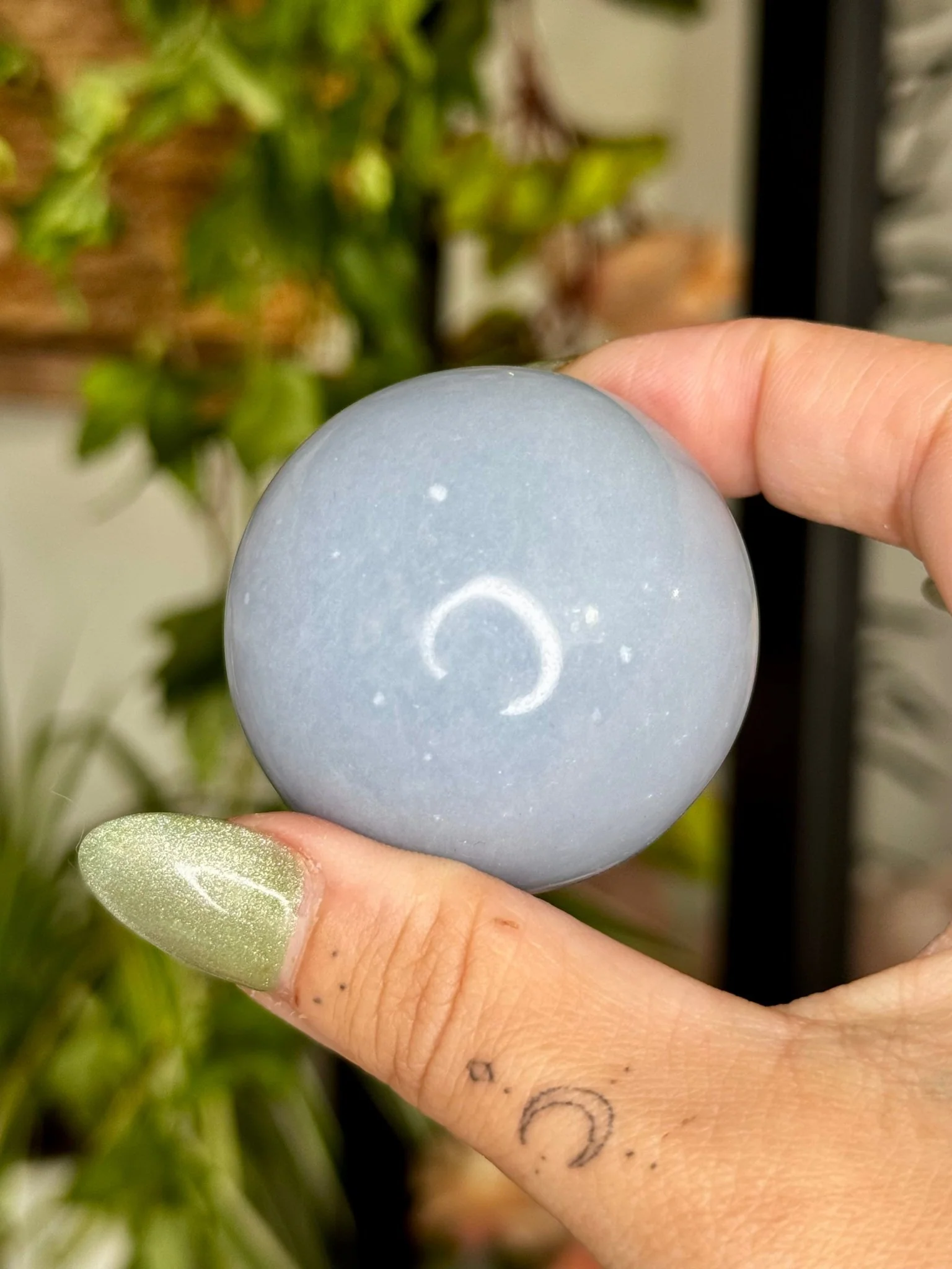 Small Angelite Sphere | 127g