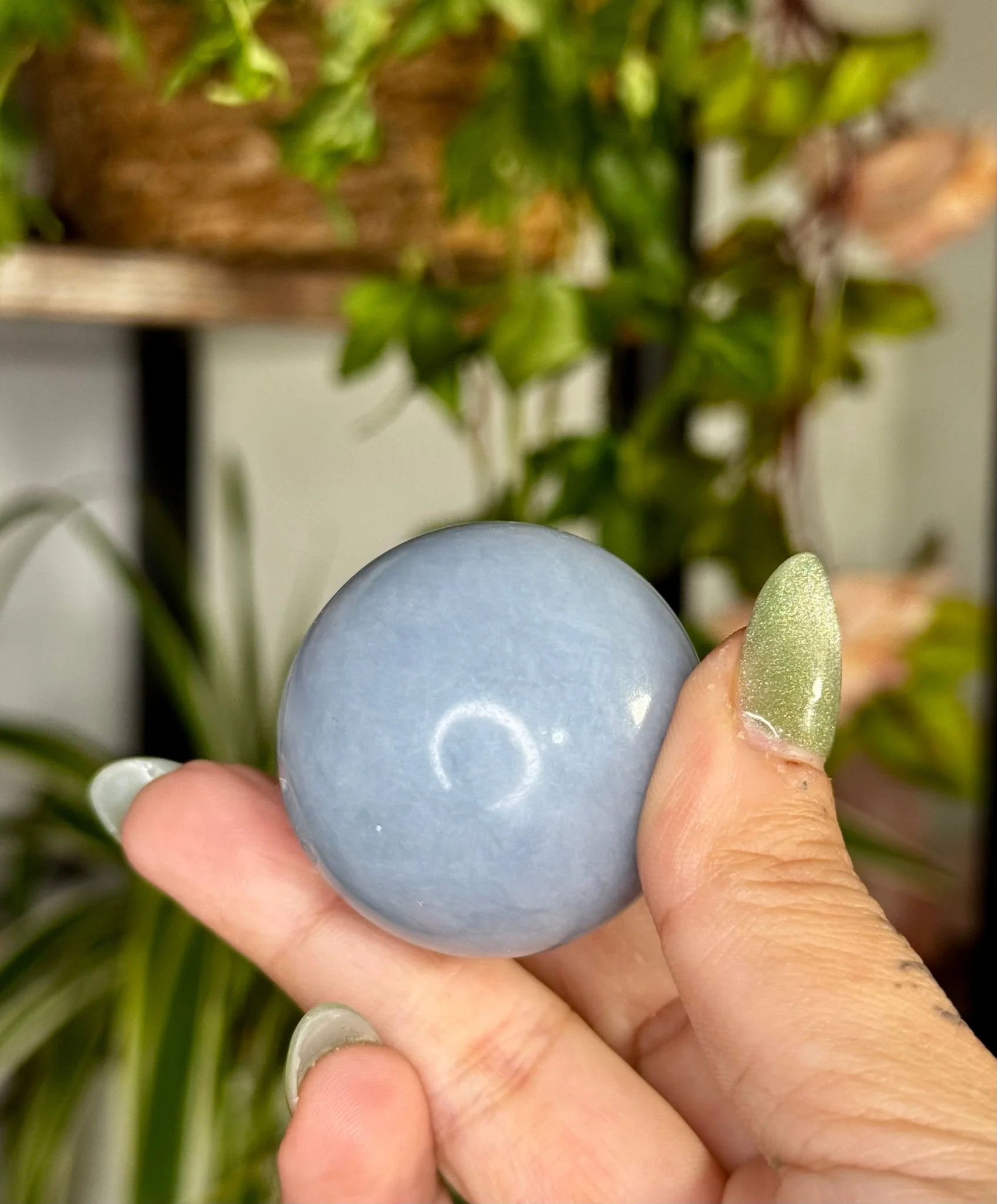 Small Angelite Sphere | 86g
