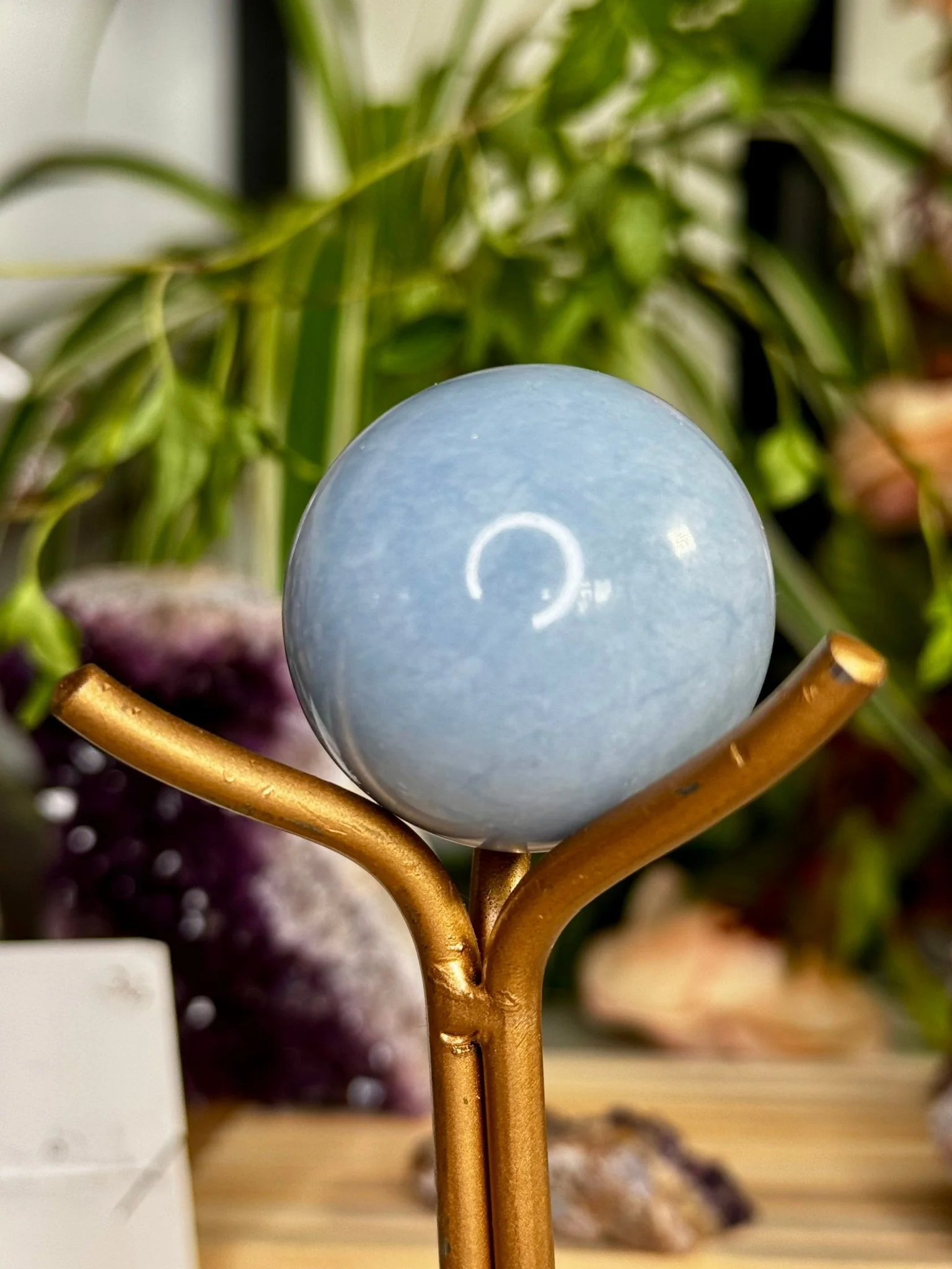 Small Angelite Sphere | 86g
