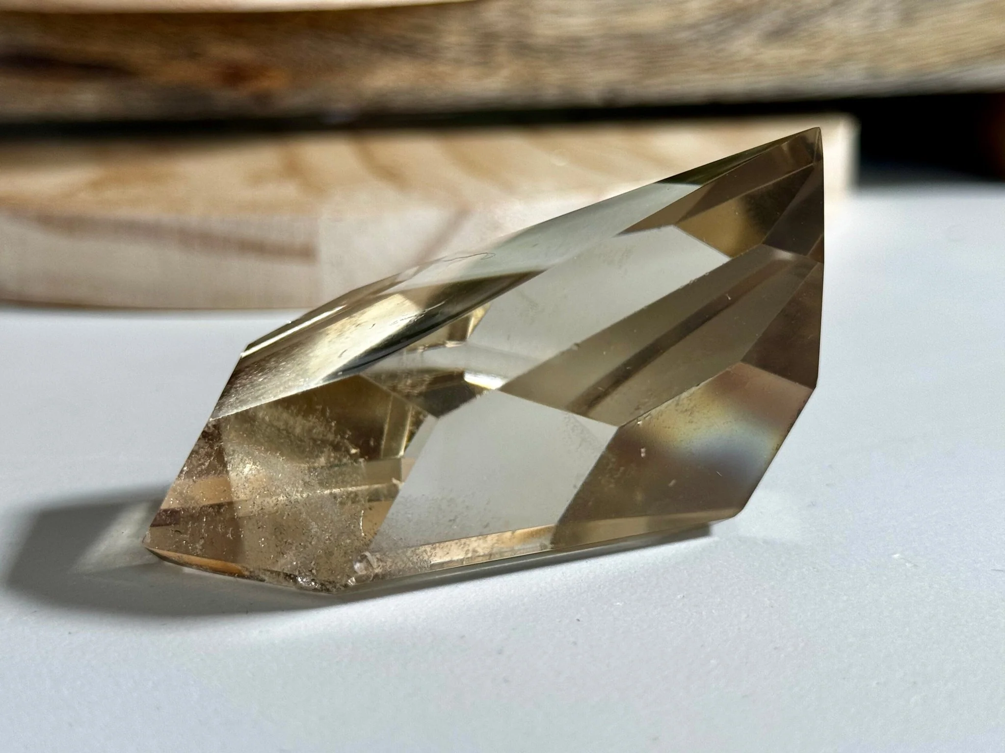 100% High Quality Natural Brazilian Champagne Citrine Free Form (Polished) | 110g