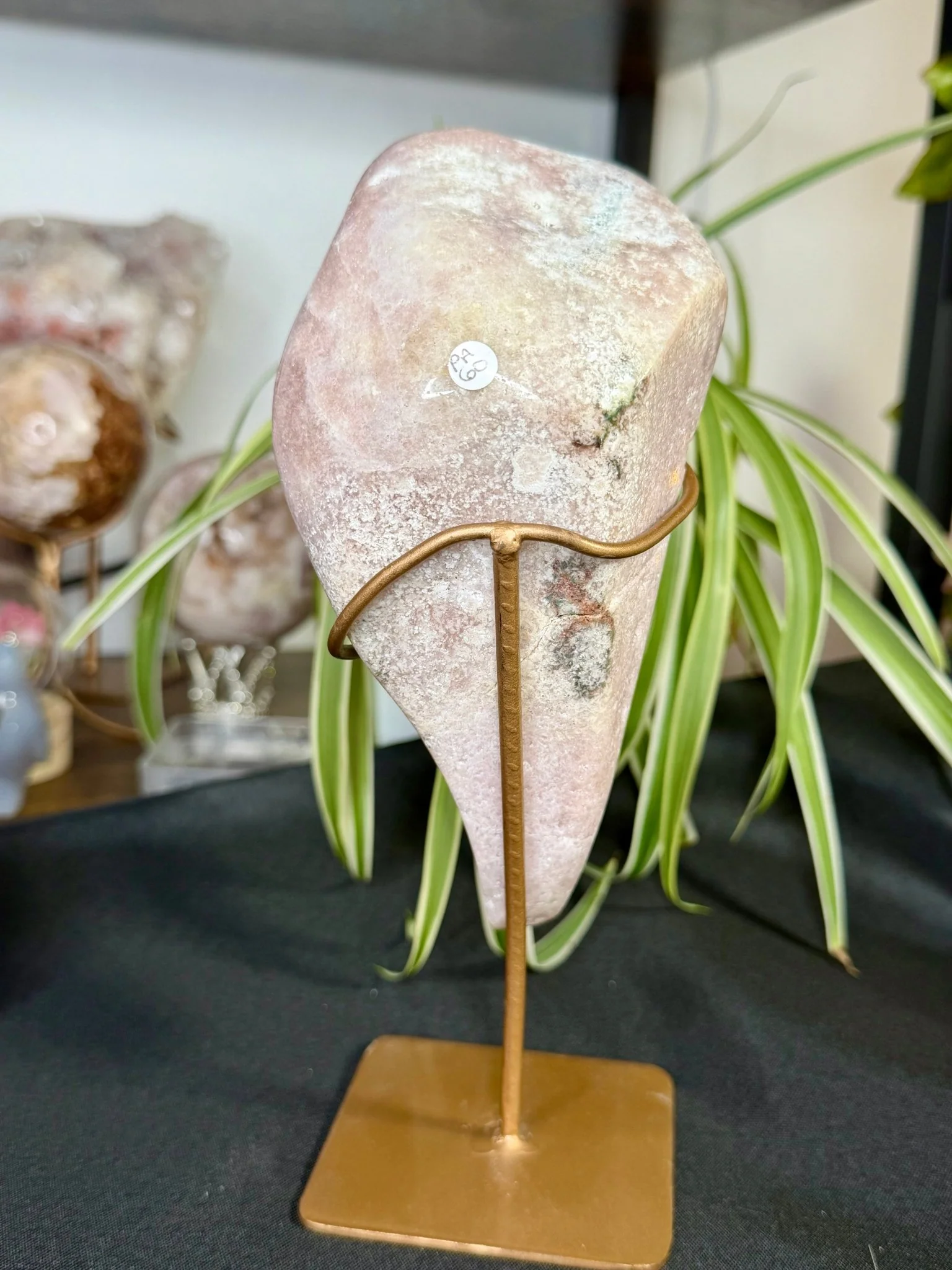 Pink Amethyst Free Form on Stand | 801g
