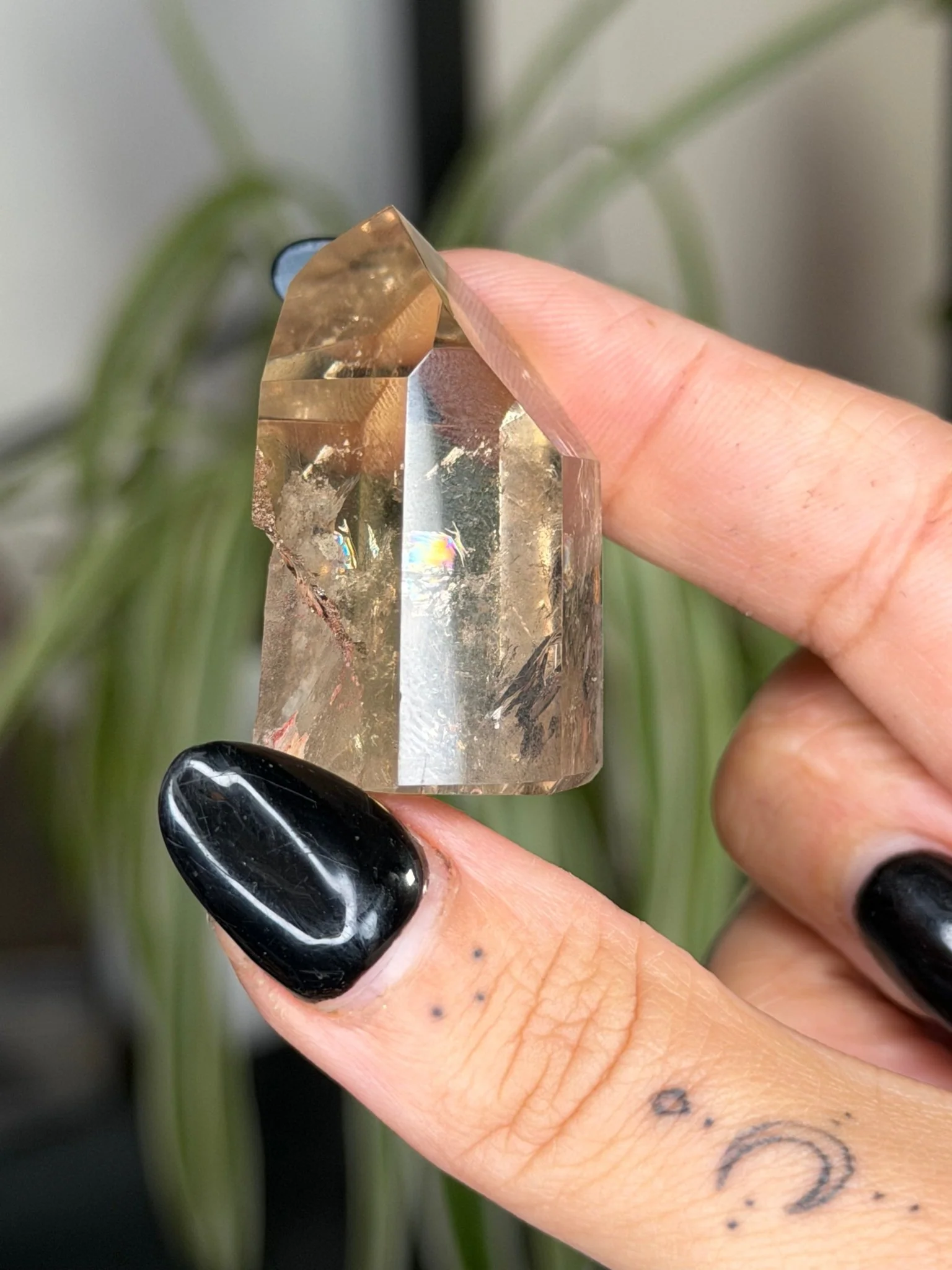 Mini Natural Brazilian Champagne Citrine Tower | 29g