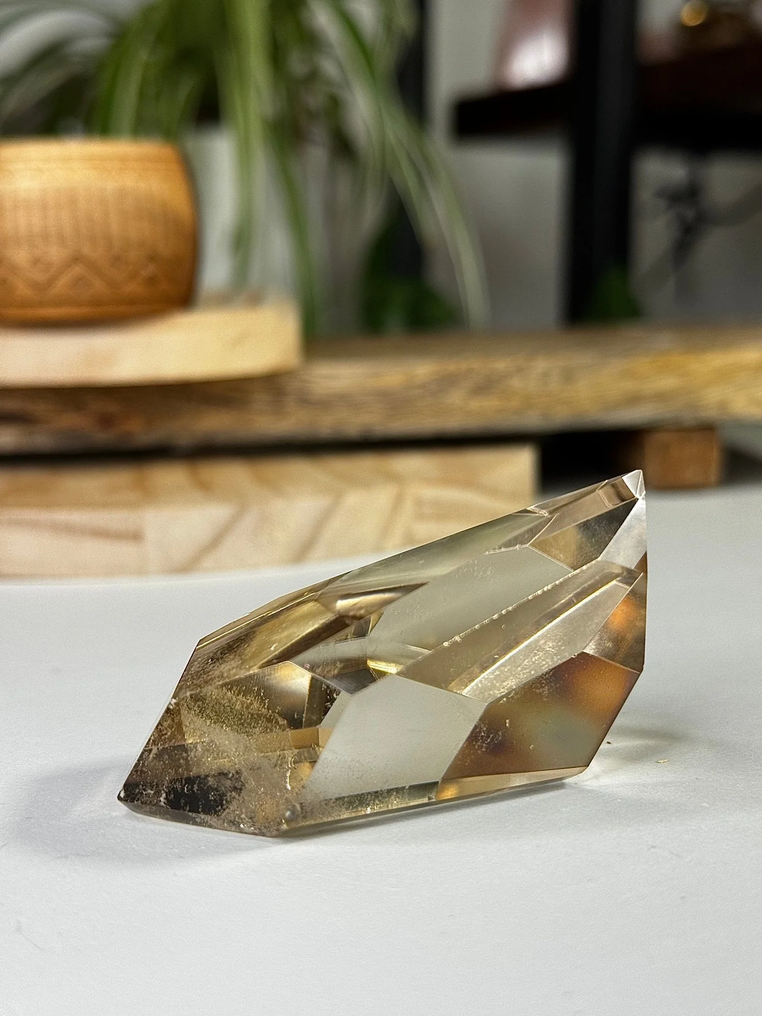 100% High Quality Natural Brazilian Champagne Citrine Free Form (Polished) | 110g