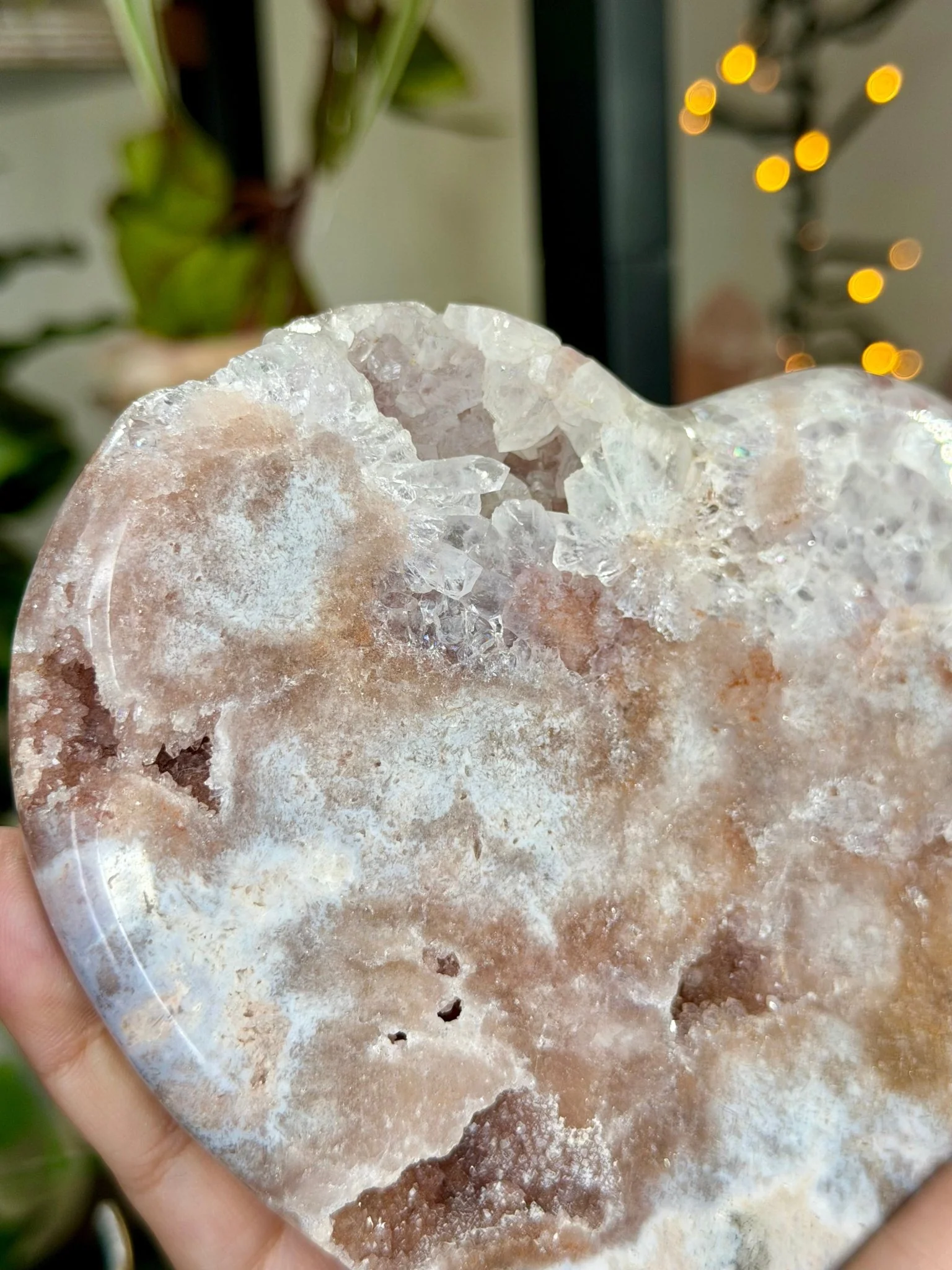 Pink Amethyst Heart on Stand | 462g