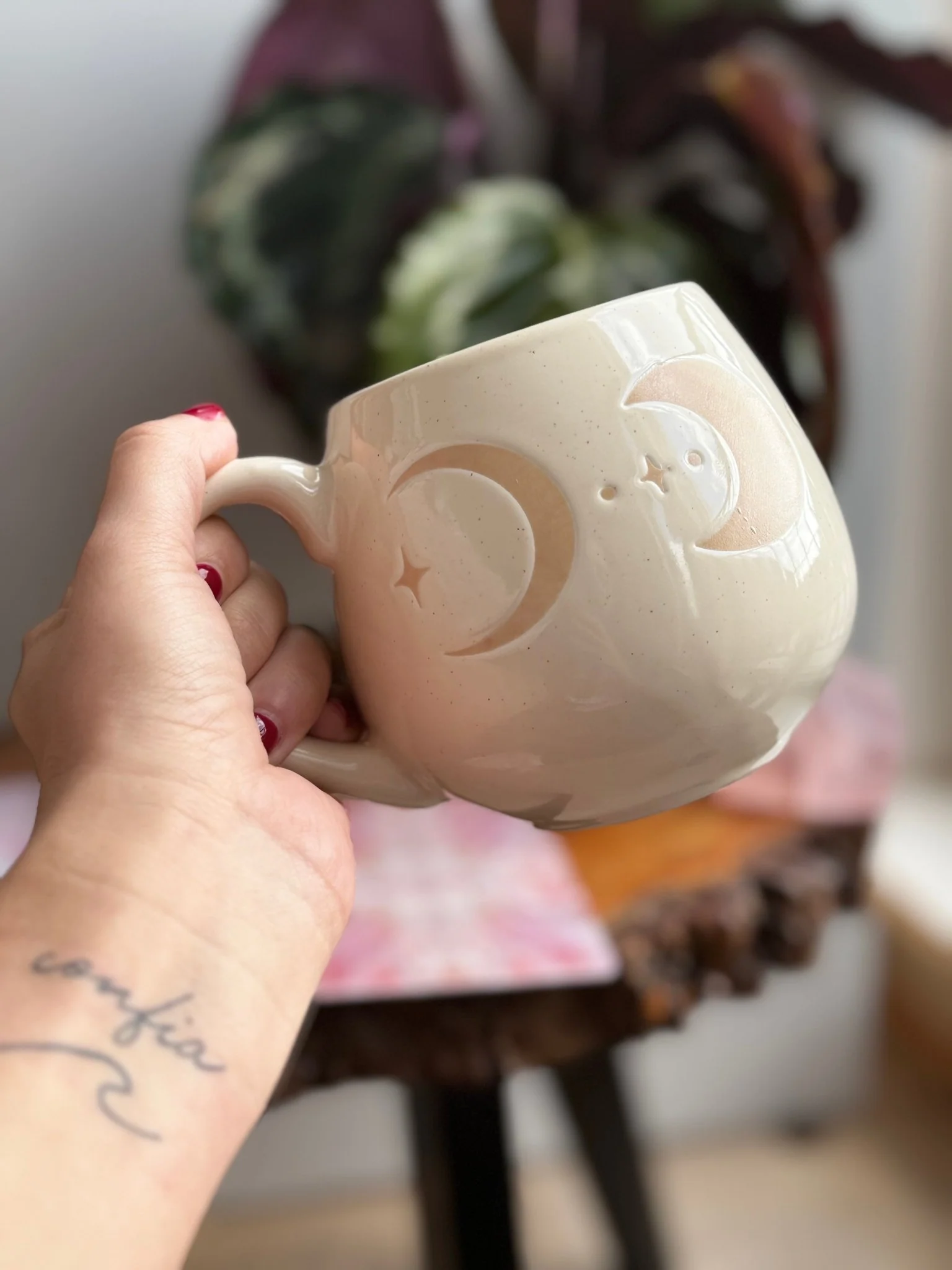 Moon phases mug