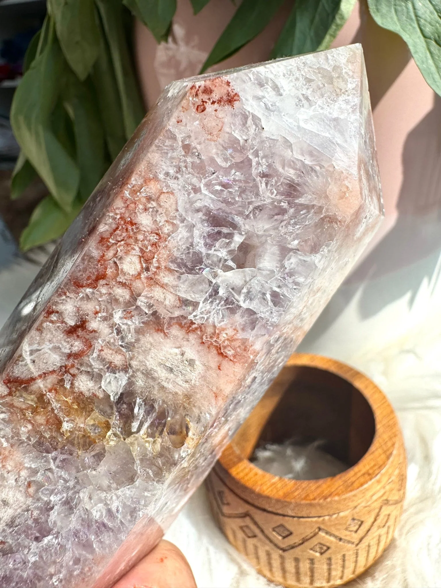 A+ Quality Pink Amethyst Tower  | 341g