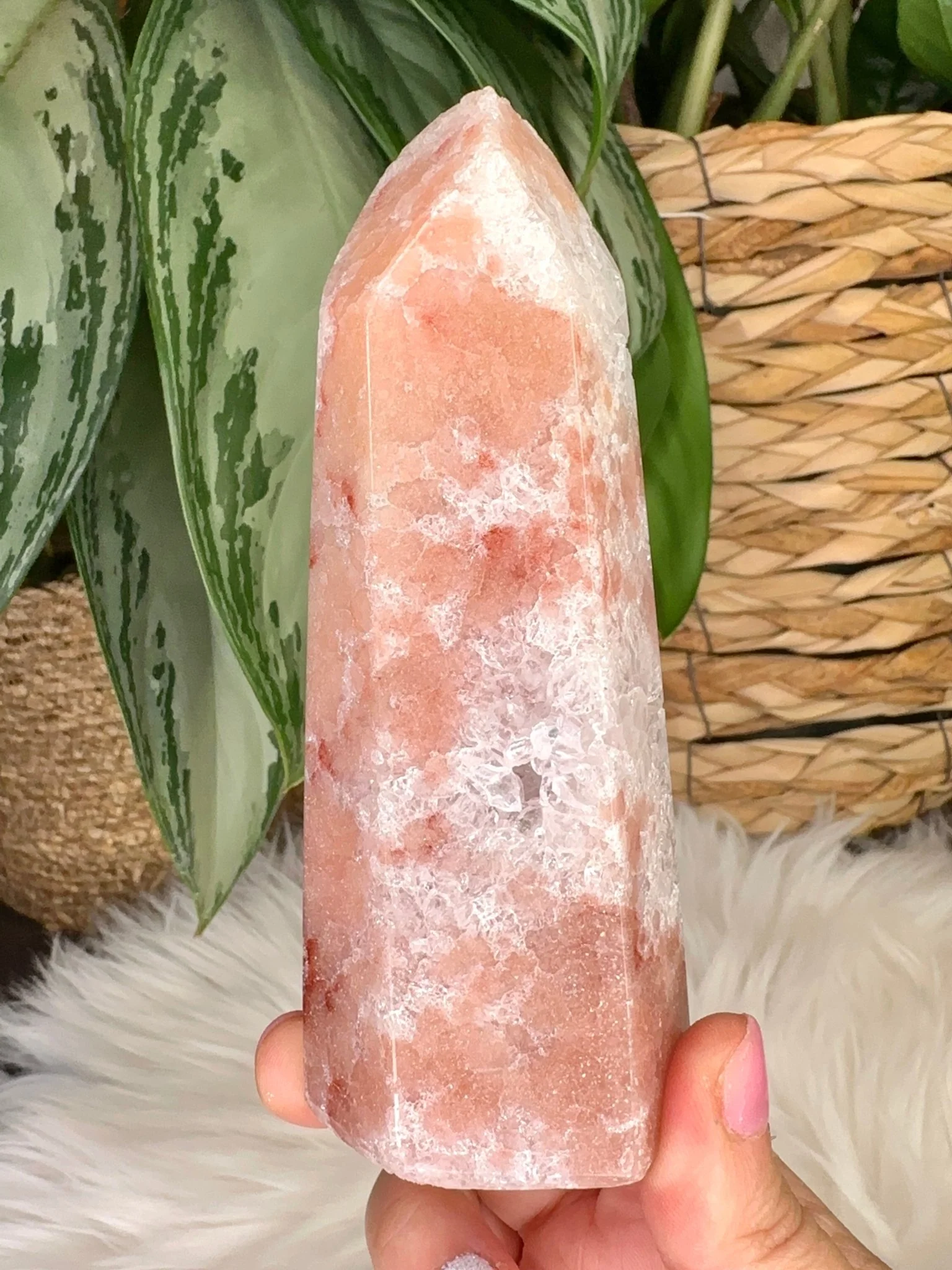 A+ Quality Pink Amethyst Tower |  300g