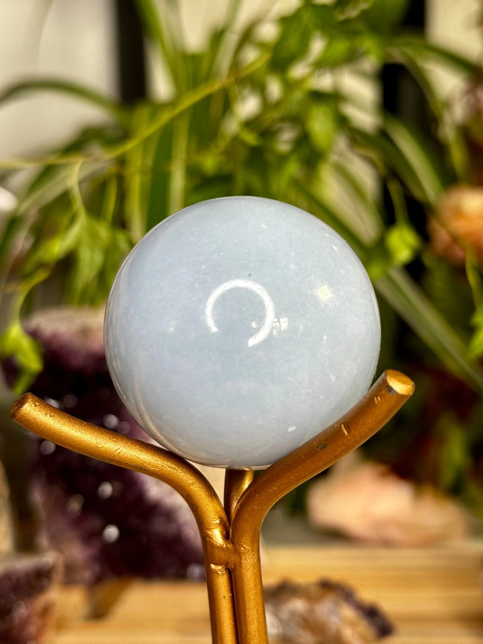 Small Angelite Sphere | 127g