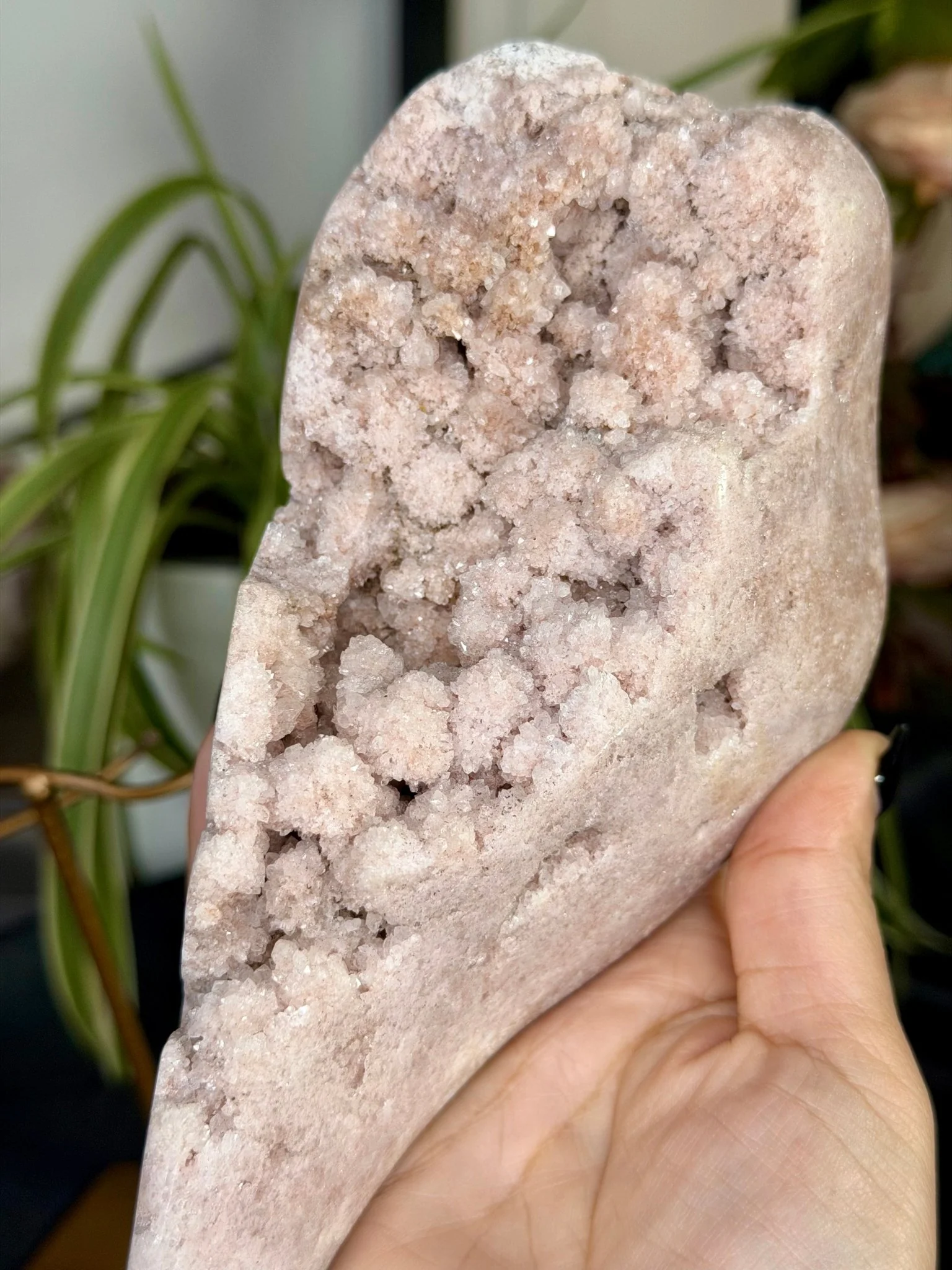 Pink Amethyst Free Form on Stand | 801g