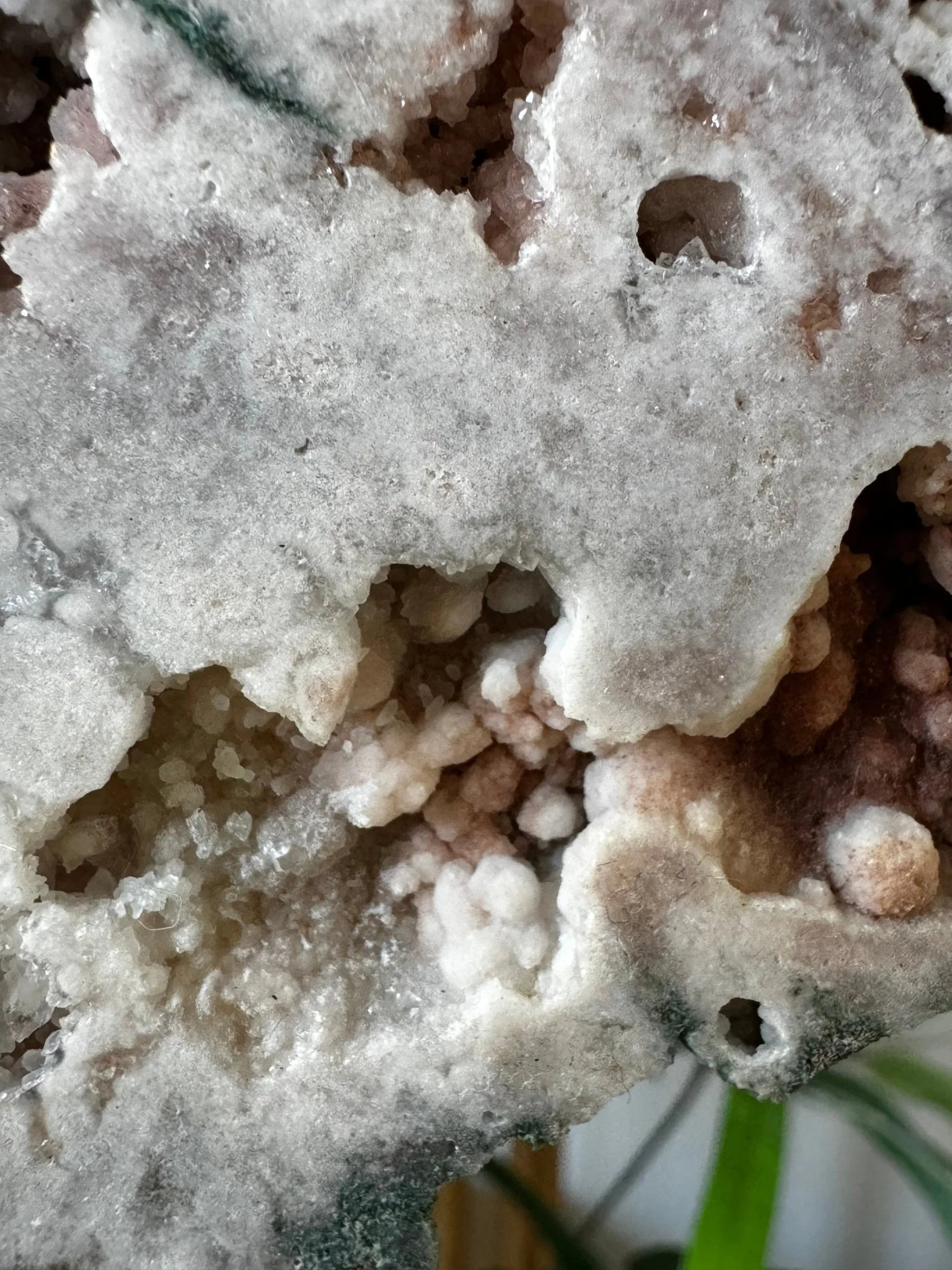 Pink Amethyst Slab on Wood Stand | 126g