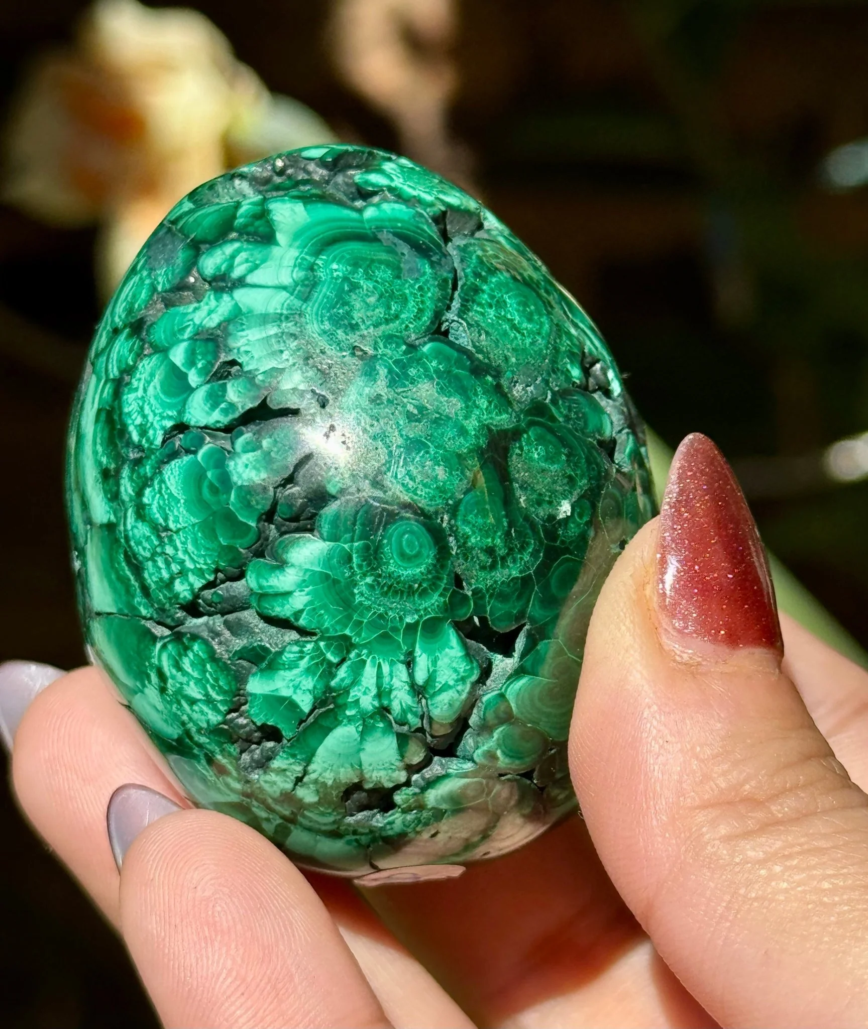 Malachite egg | 178g