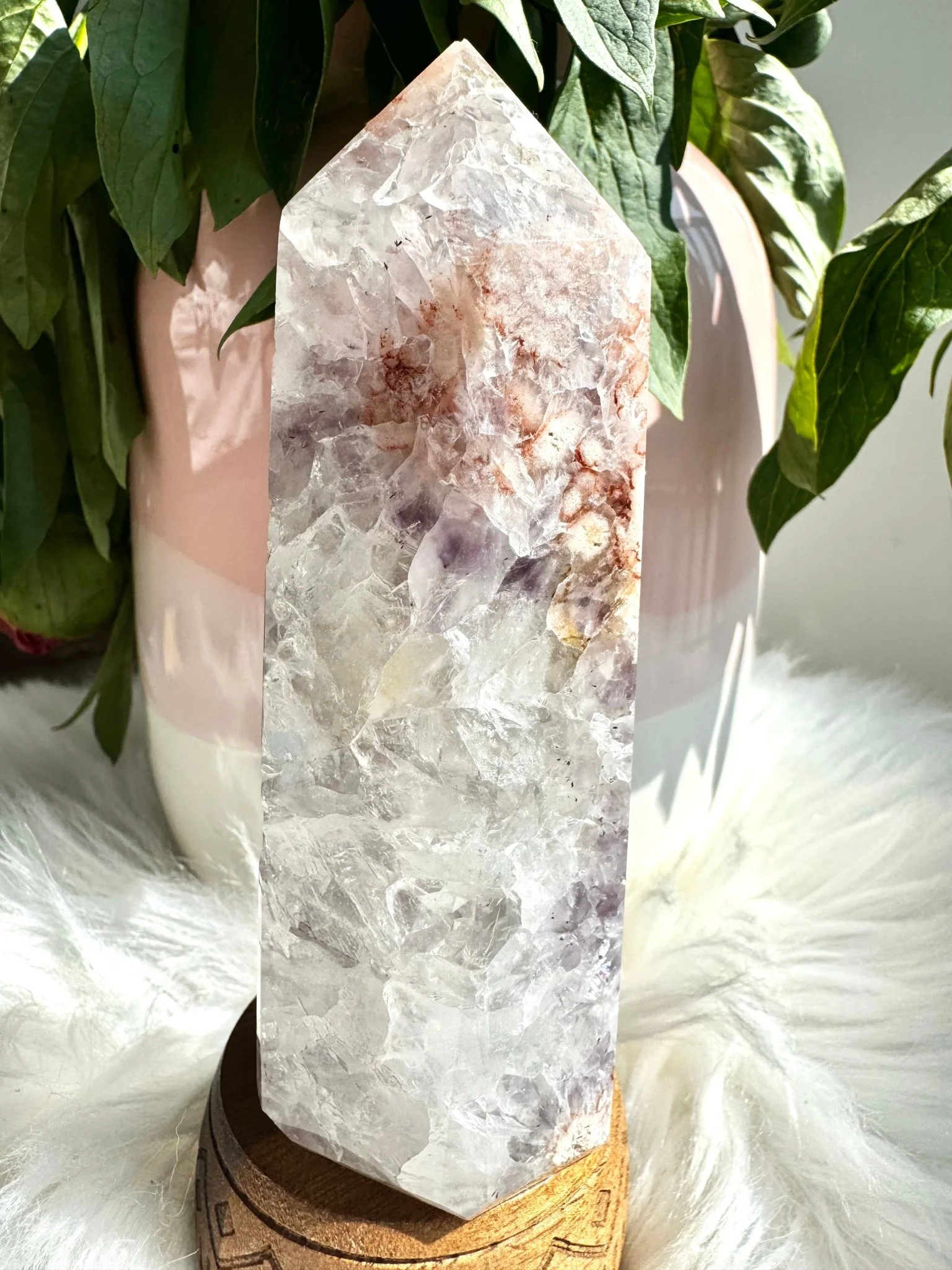 A+ Quality Pink Amethyst Tower  | 341g