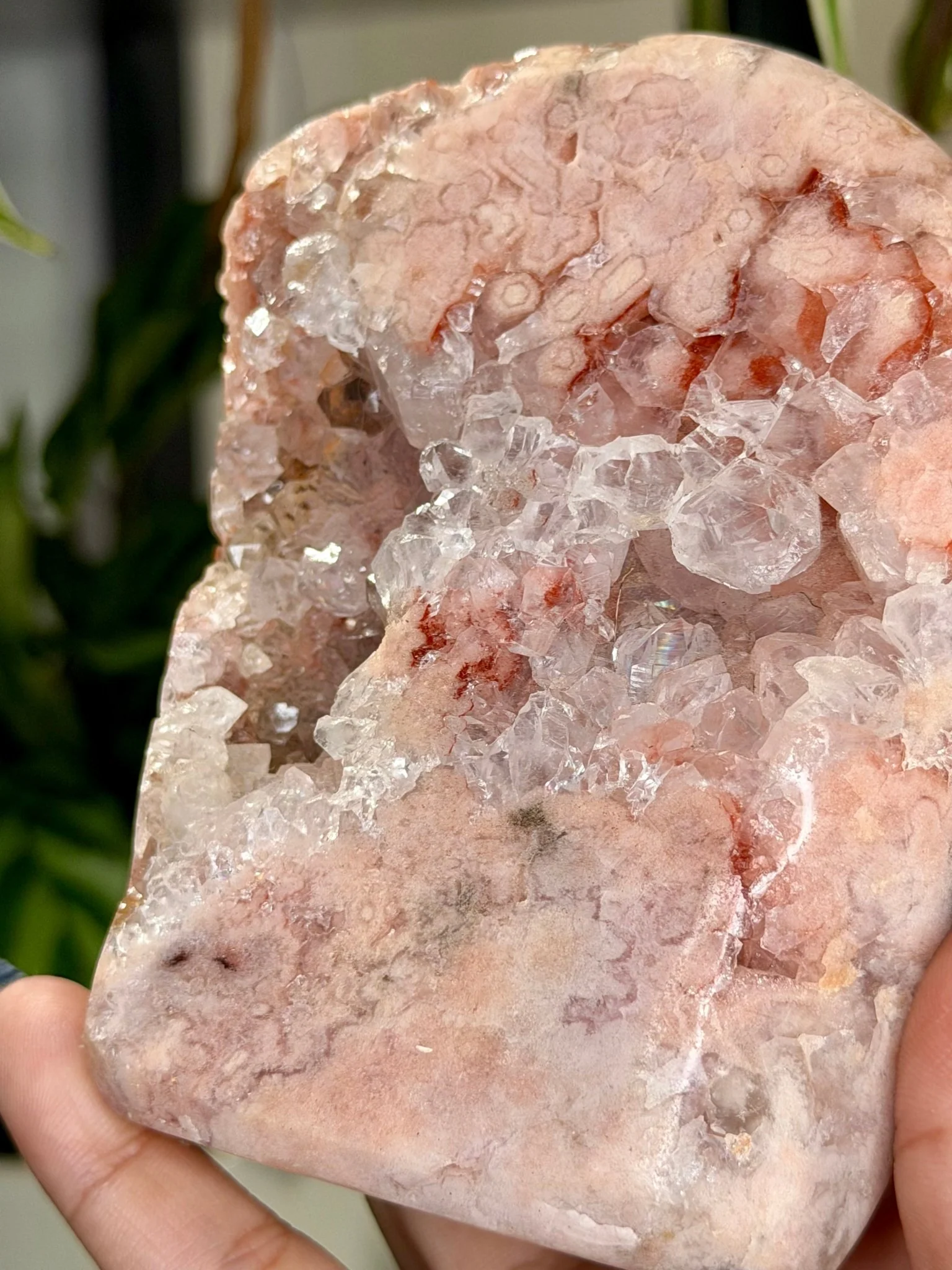 Pink Amethyst Free Form on Stand | 465g