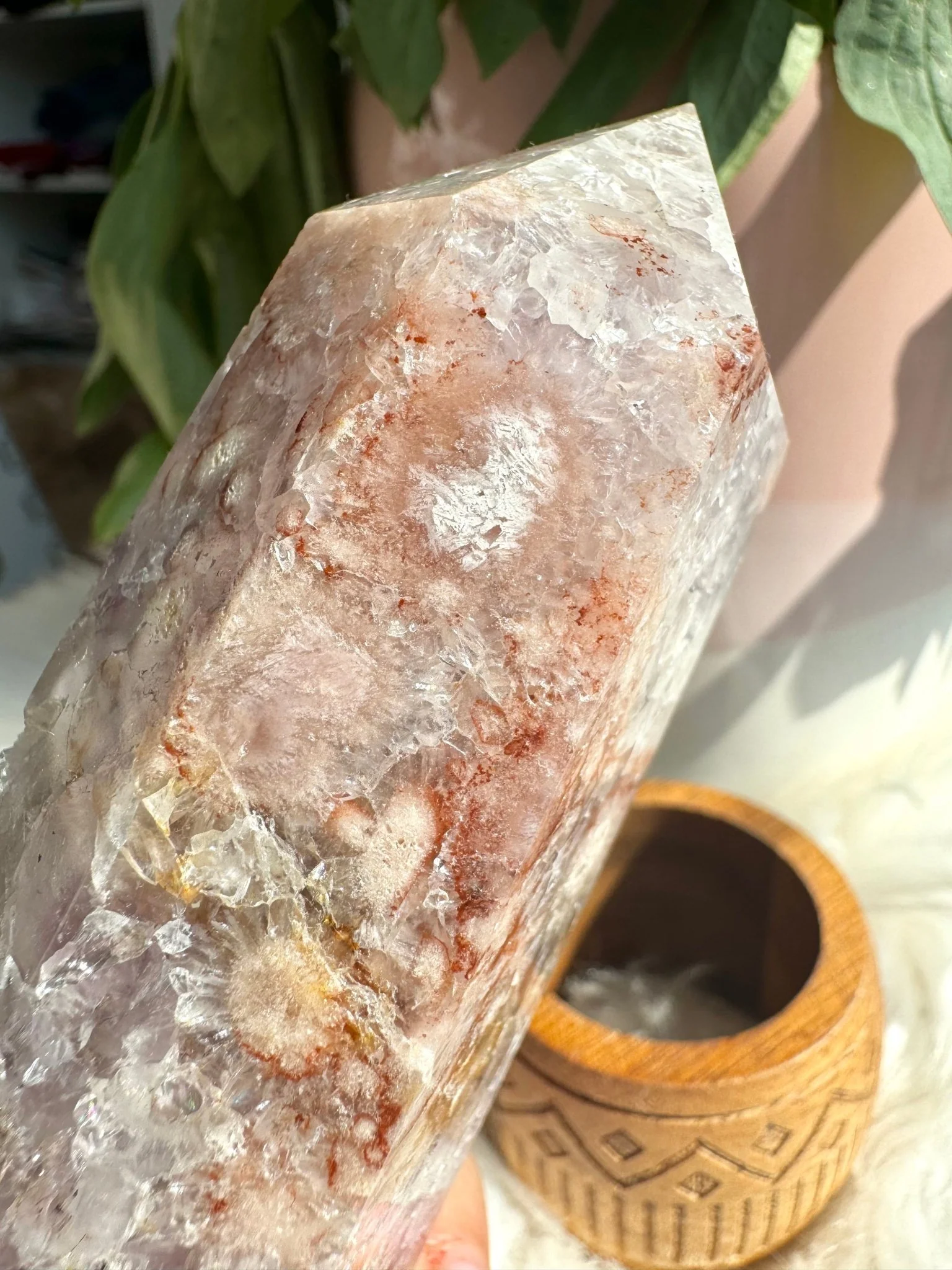 A+ Quality Pink Amethyst Tower  | 341g
