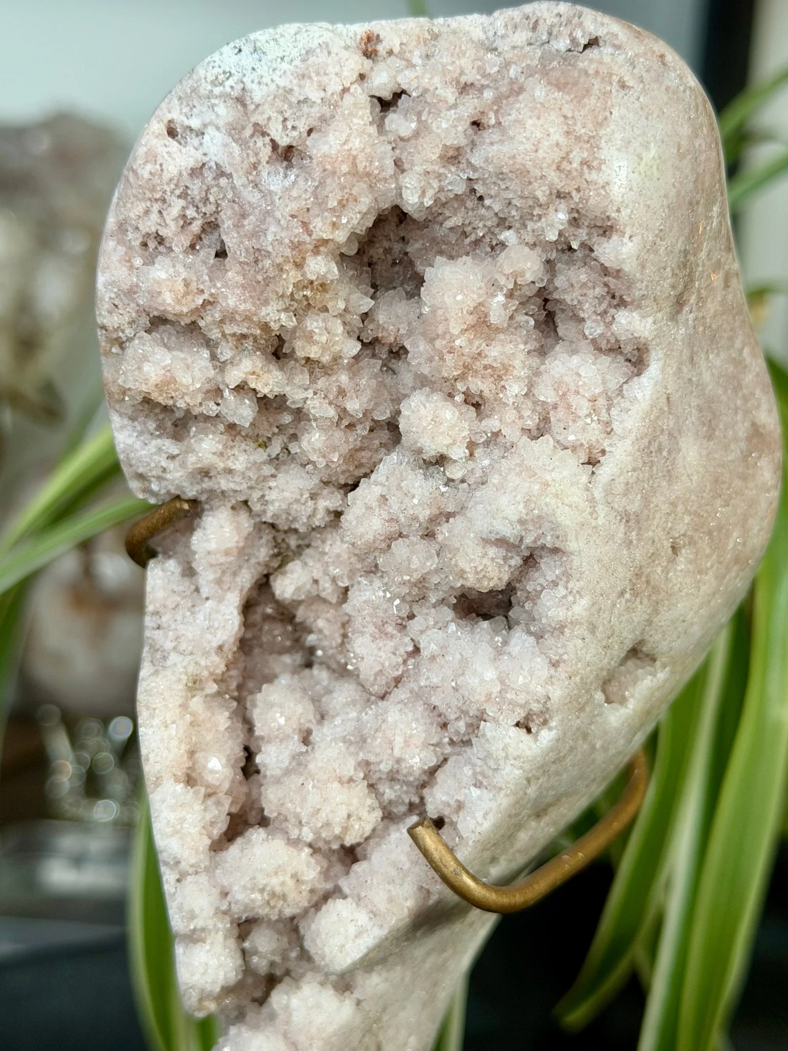 Pink Amethyst Free Form on Stand | 801g