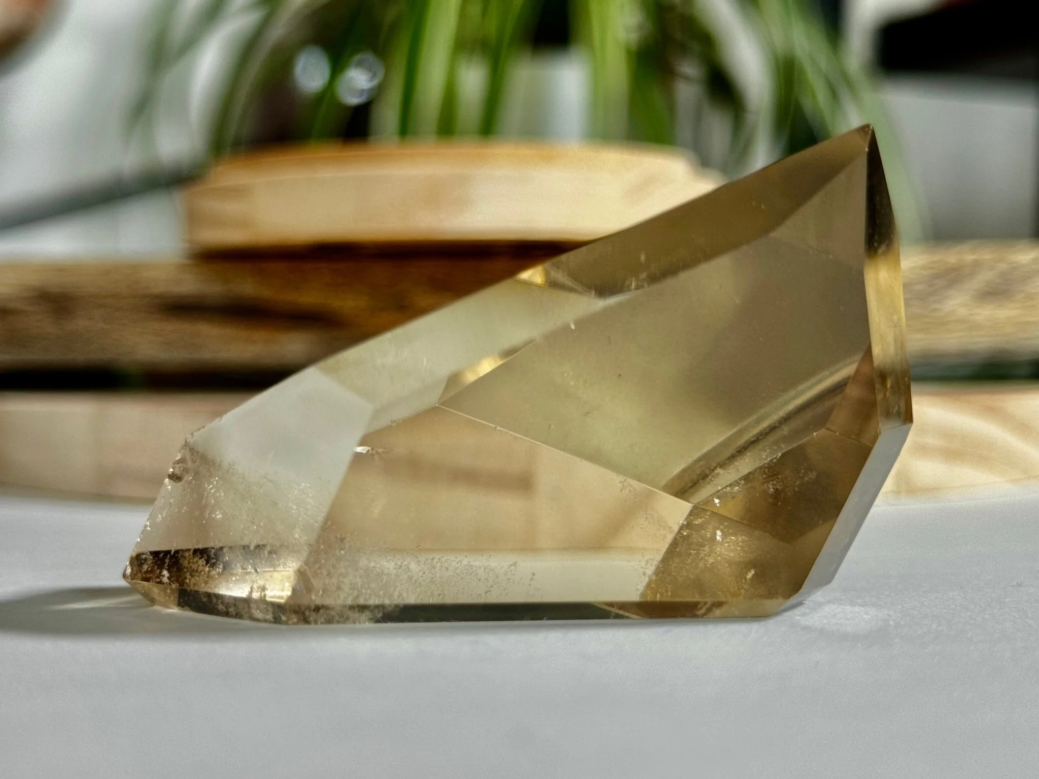 100% High Quality Natural Brazilian Champagne Citrine Free Form (Polished) | 110g