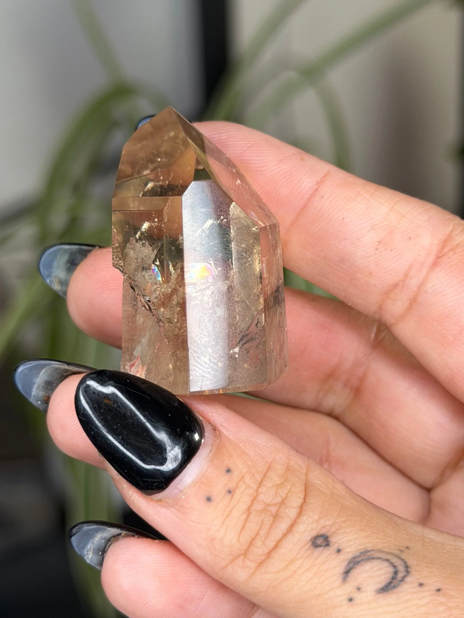 Mini Natural Brazilian Champagne Citrine Tower | 29g