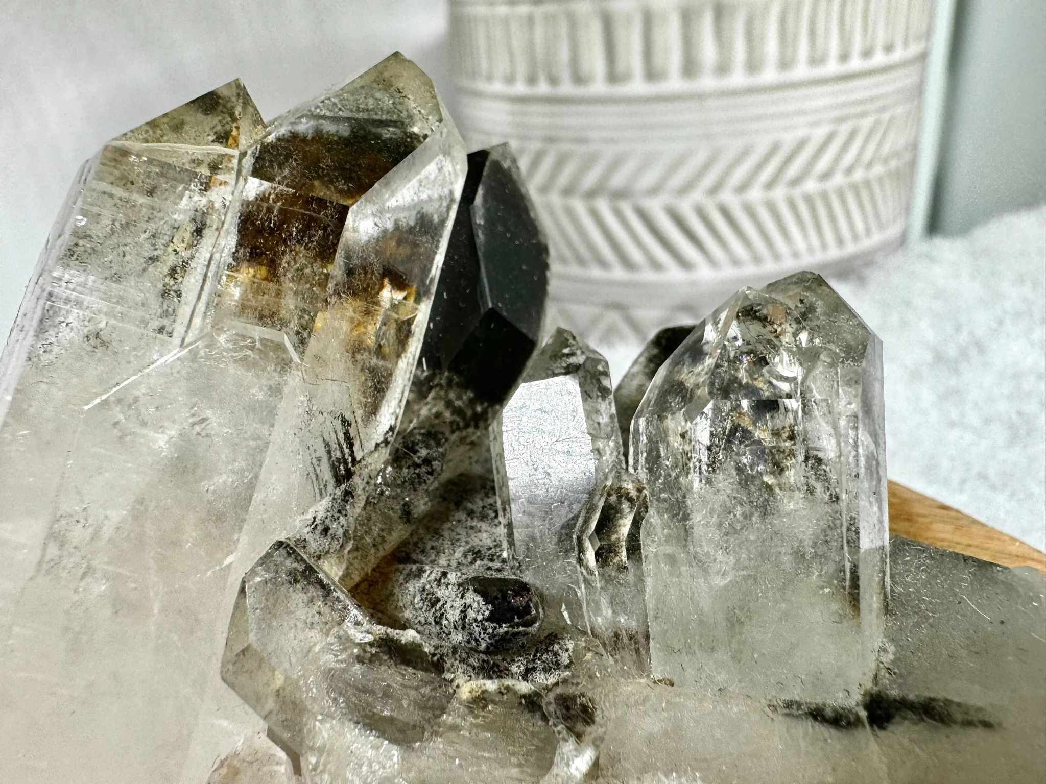 Unique Black Lodolite Cluster | 163g