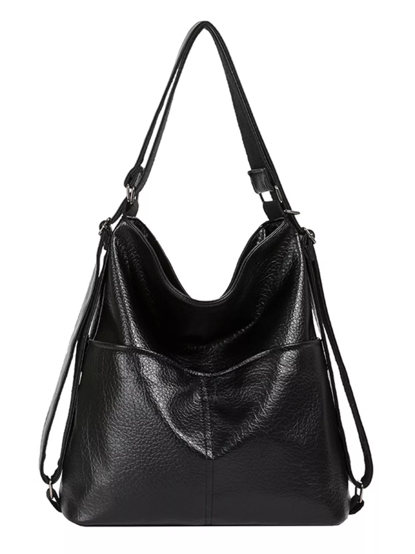 Leather Convertible Shoulder Bag