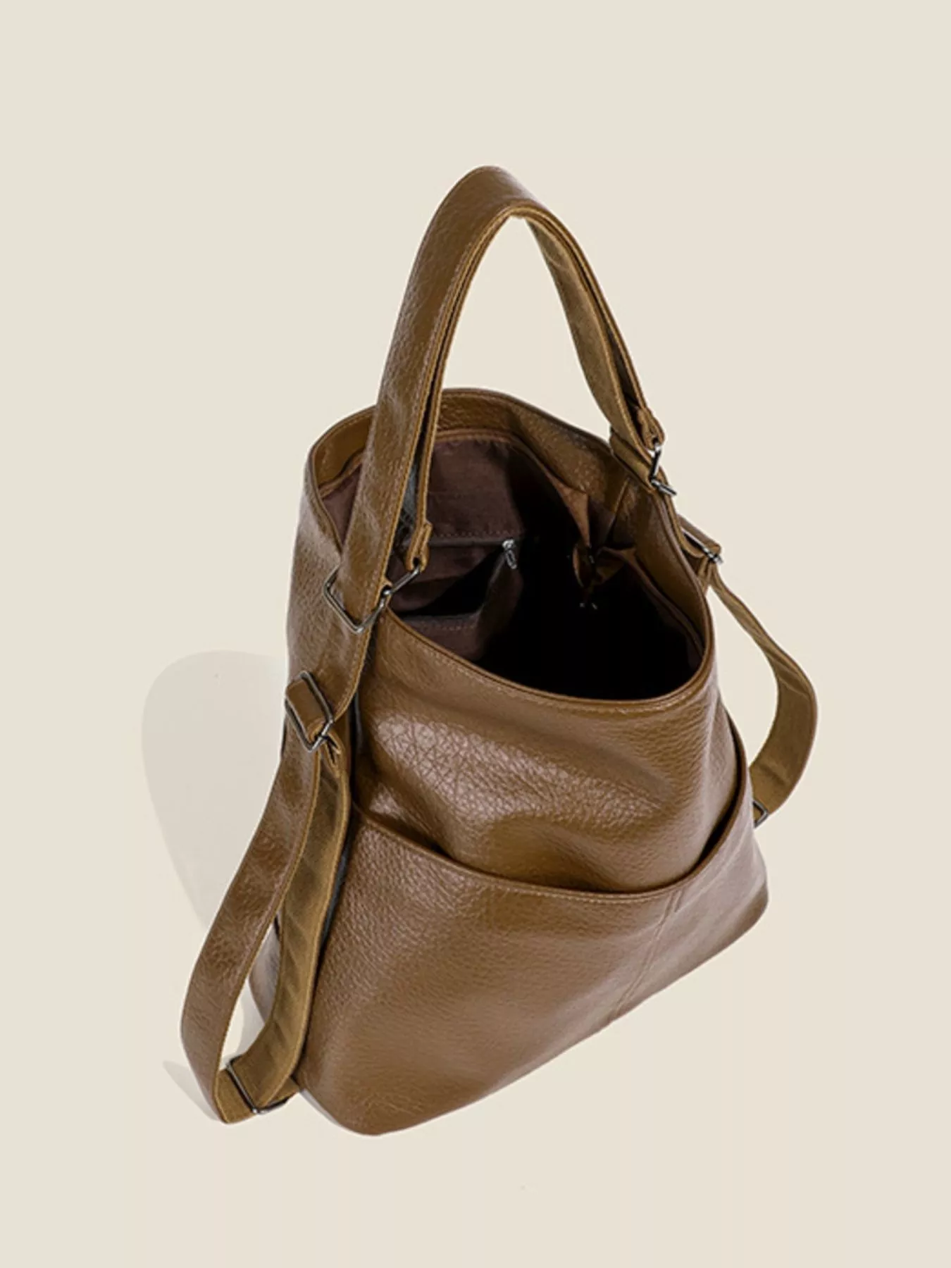 Leather Convertible Shoulder Bag