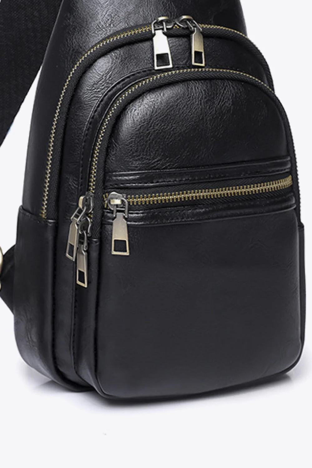PU Leather Shoulder Sling Bag �C Sleek, Minimal, Hands-Free