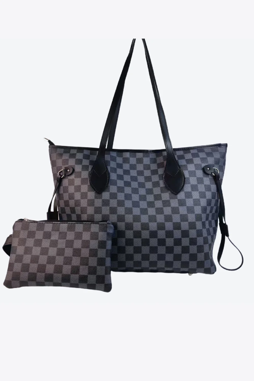 2-Piece Checkered Bag Set �C Tote & Crossbody Combo | Everyday Style Meets Function