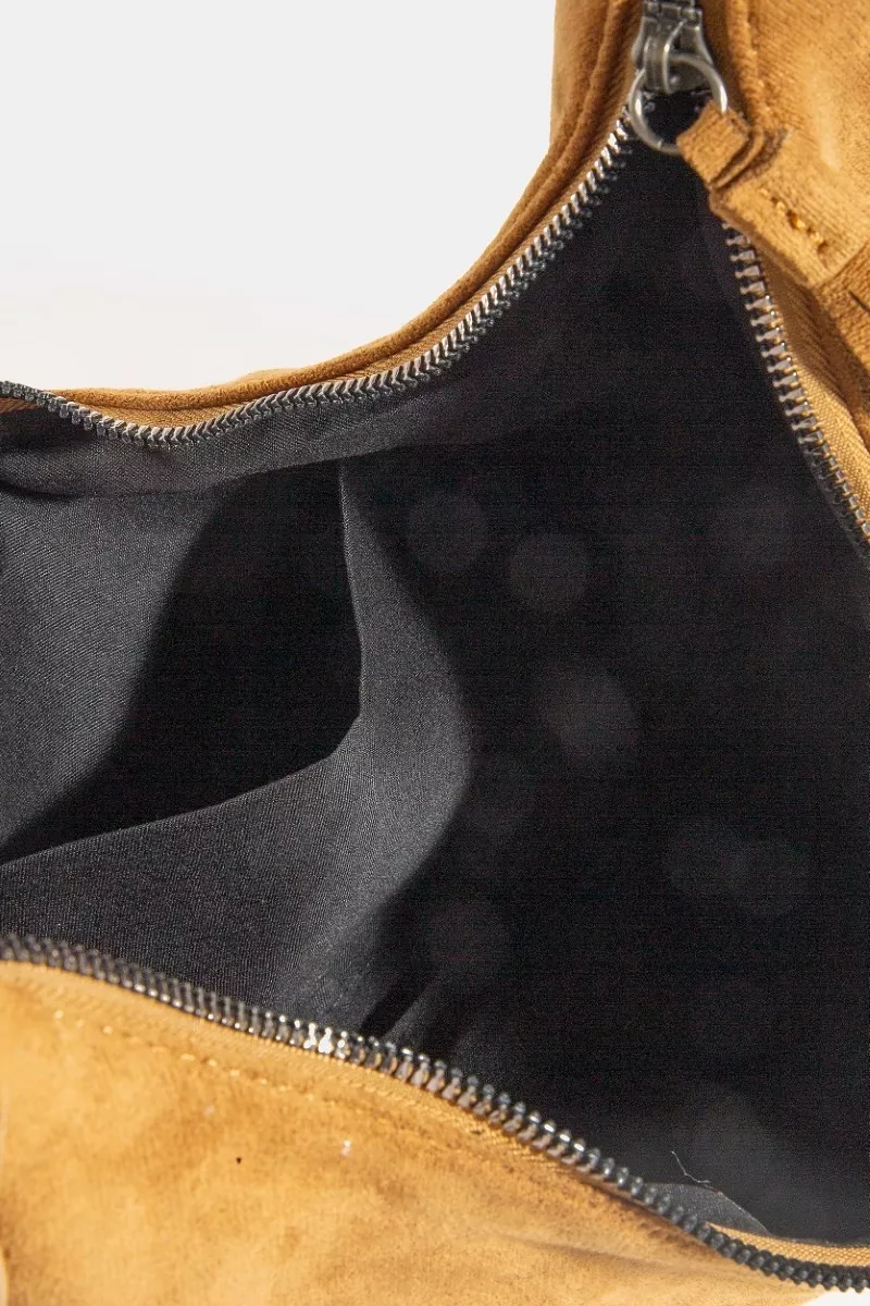 Fame Half Moon Fringe Buckle Strap Hobo Bag