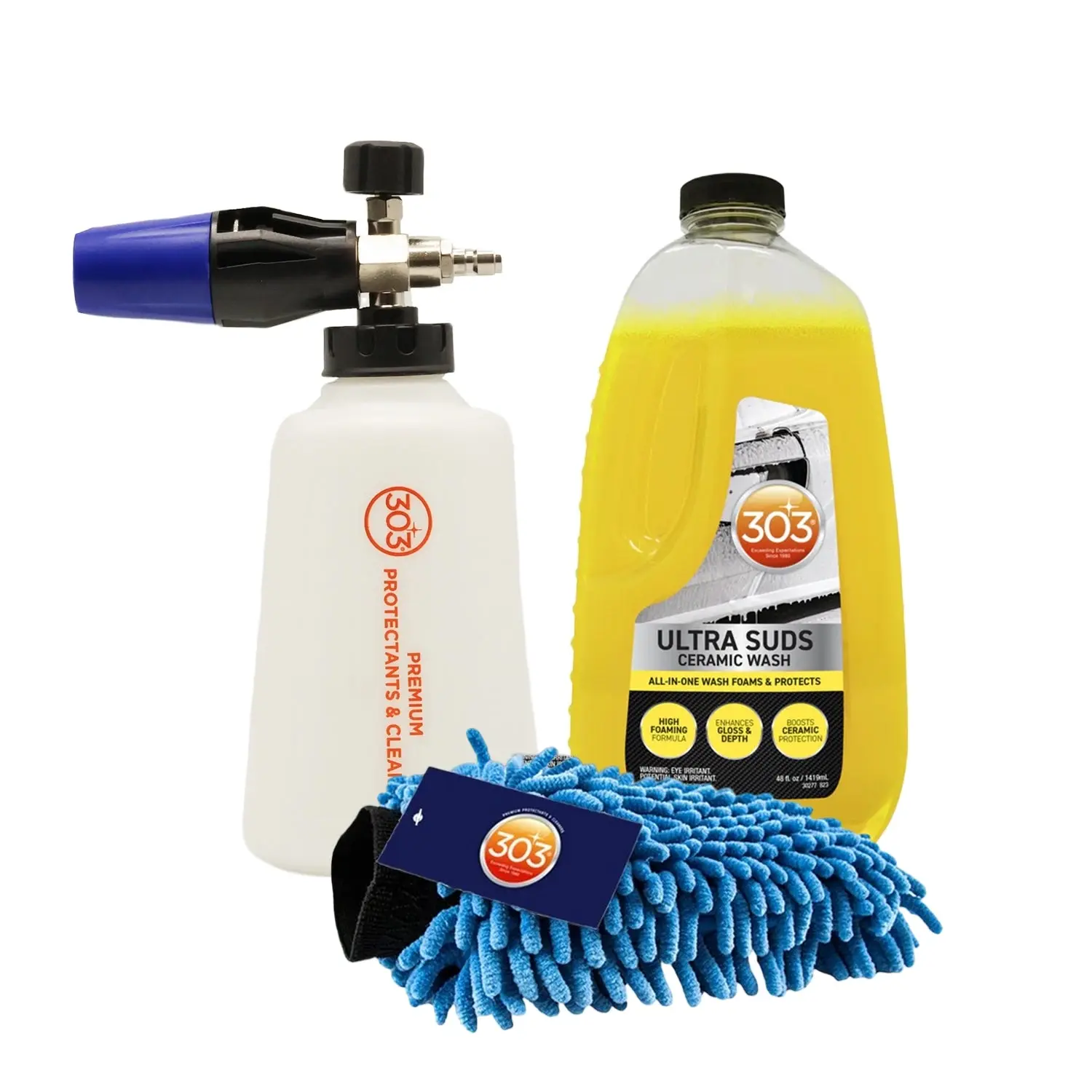Foam Cannon, Wash Mitt & Ultra Suds Bundle