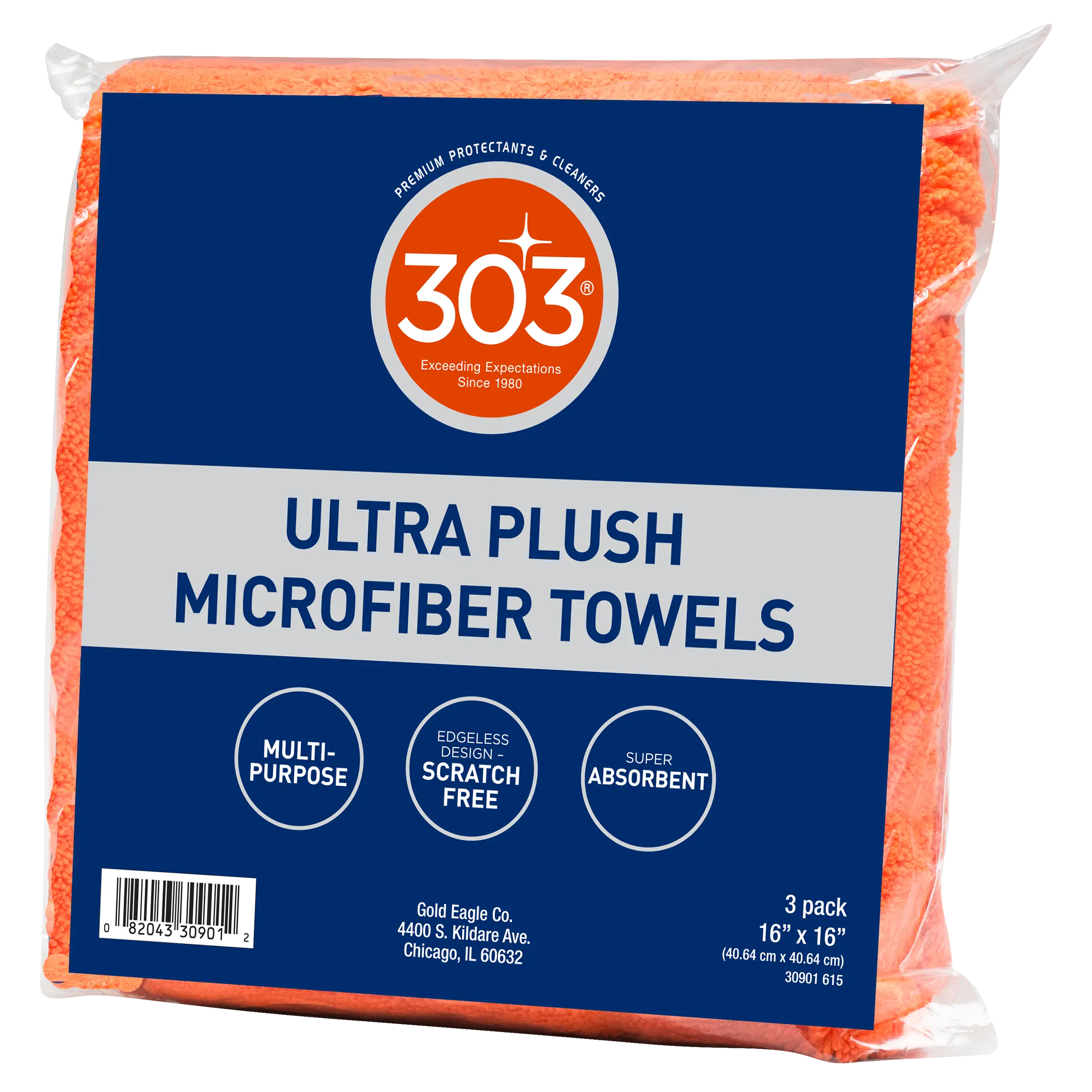 303 Ultra Plush Microfibre Towels 3 Pack