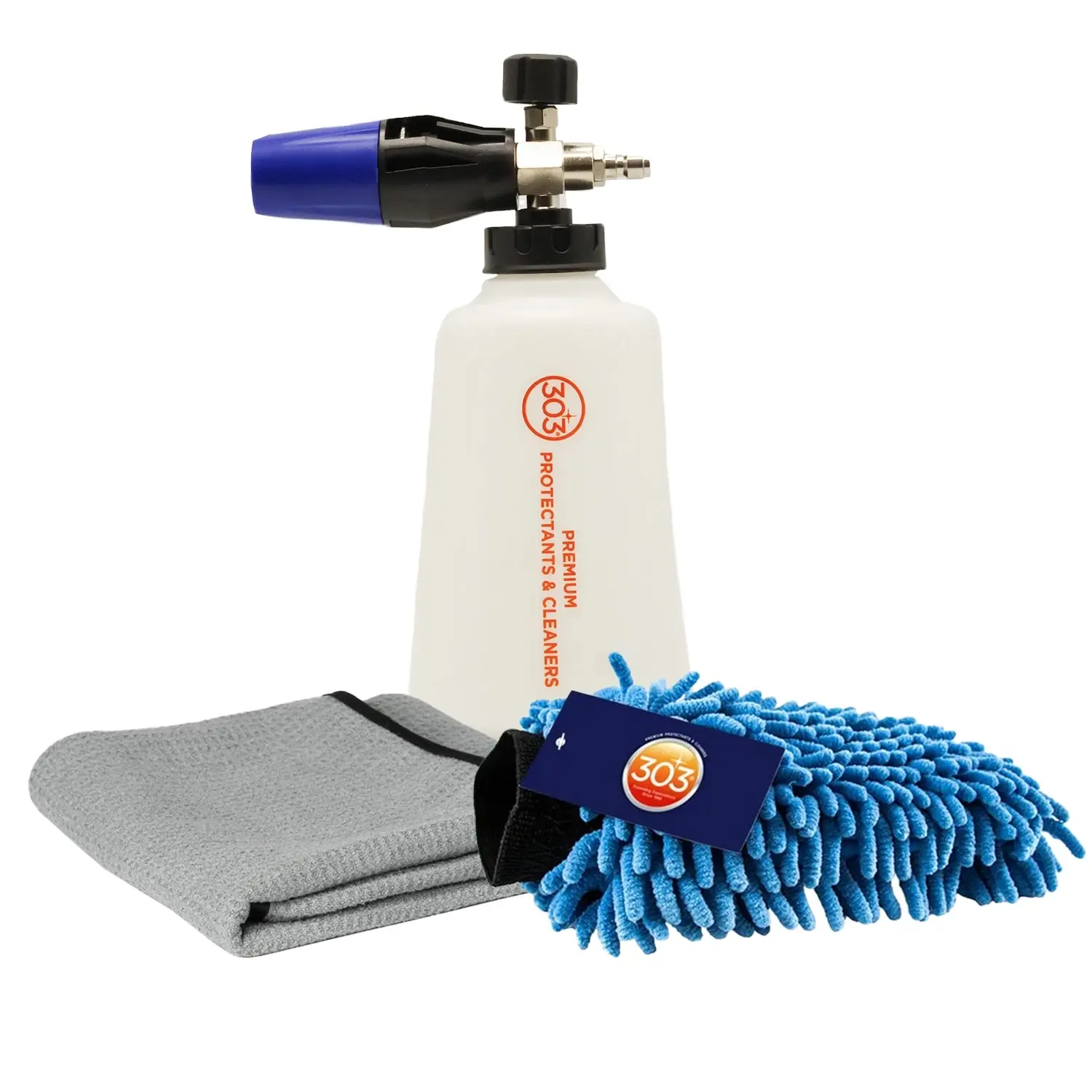 Foam Cannon, Wash Mitt & Drying Towel Bundle