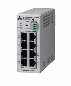 Switch industrial de 8 canales, 10/100/1000 Mbps Mitsubishi NZ2EHG-T8N
