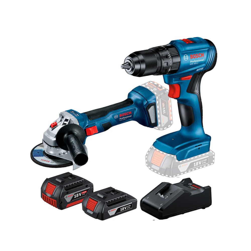 Combo Bosch GSB 185-LI + GWS 180-LI 18V 06019H90G4