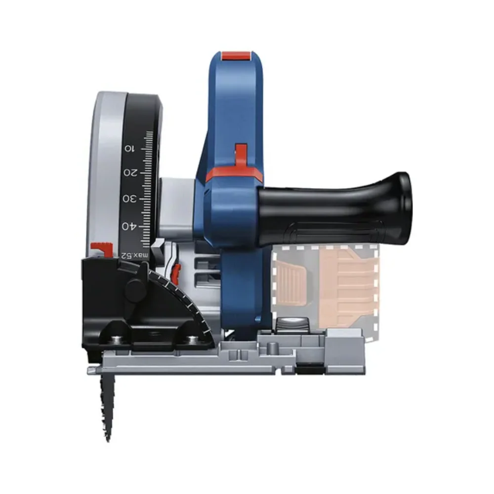 Serra de inmersión inalámbrica Bosch GKT 18V-52 GC 18V SB con maletín