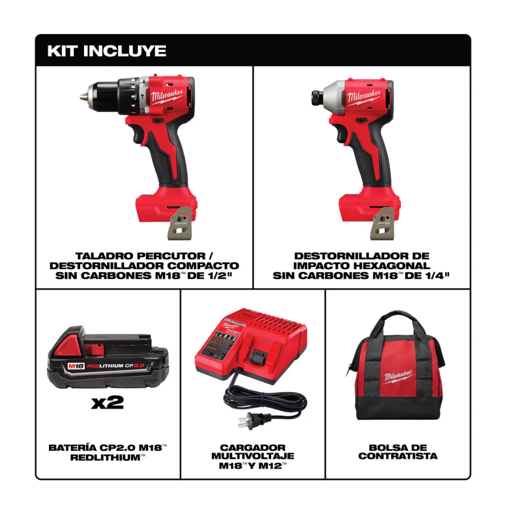 Rotomartillo/Pistola de Impacto Milwaukee 2900-22CT