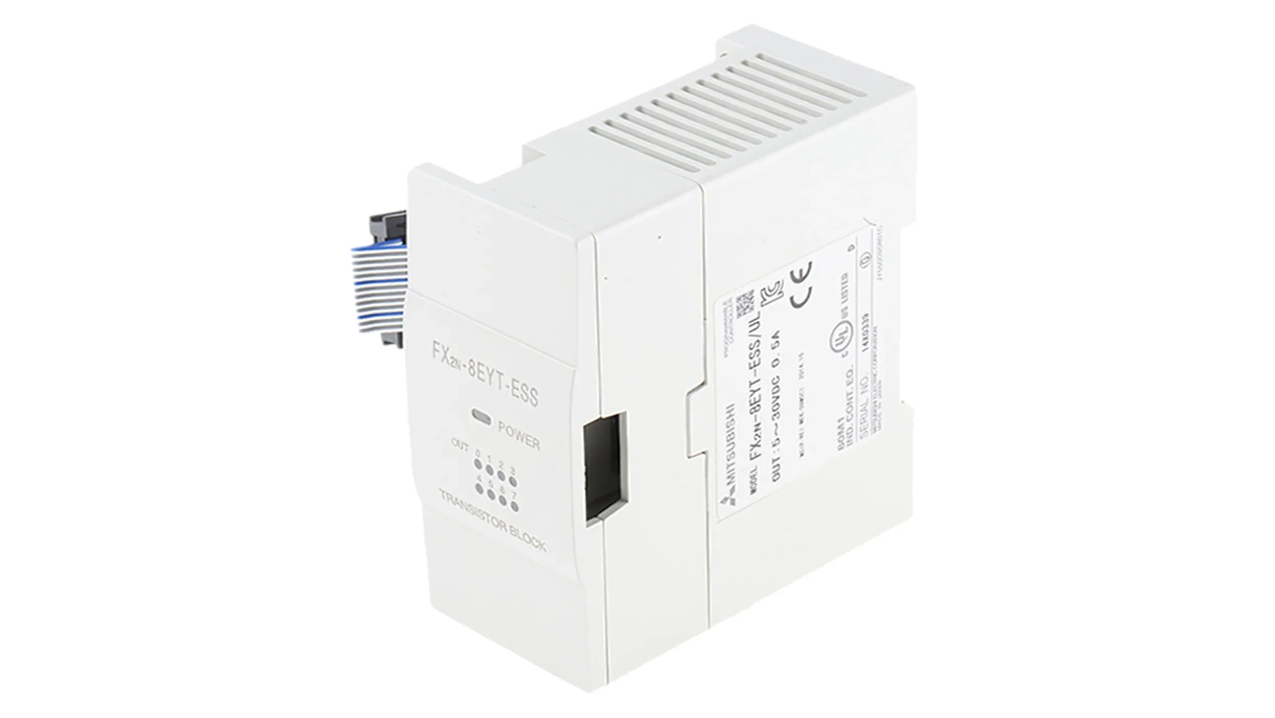 Unidad de extension FX modular; 8 salidas transistor Mitsubishi FX2N-8EYT-ESS/UL