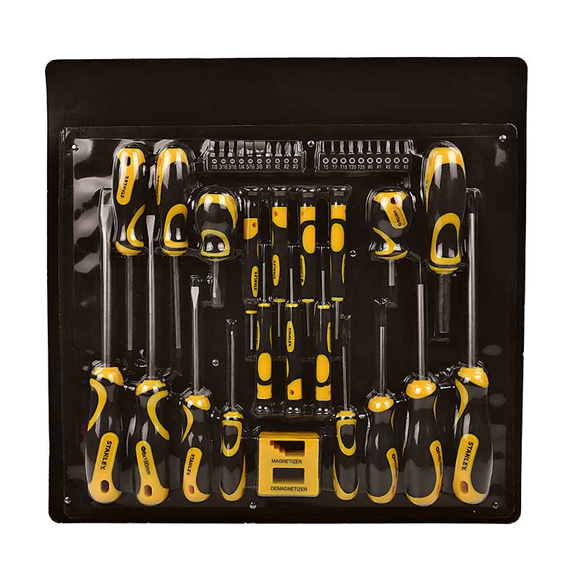 Juego de Destornilladores, Puntas e Imantador 42 Pzs Stanley 62-113