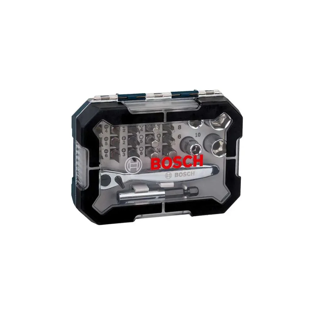 Kit de puntas y Llave de vaso para atornillar Bosch con 26 und