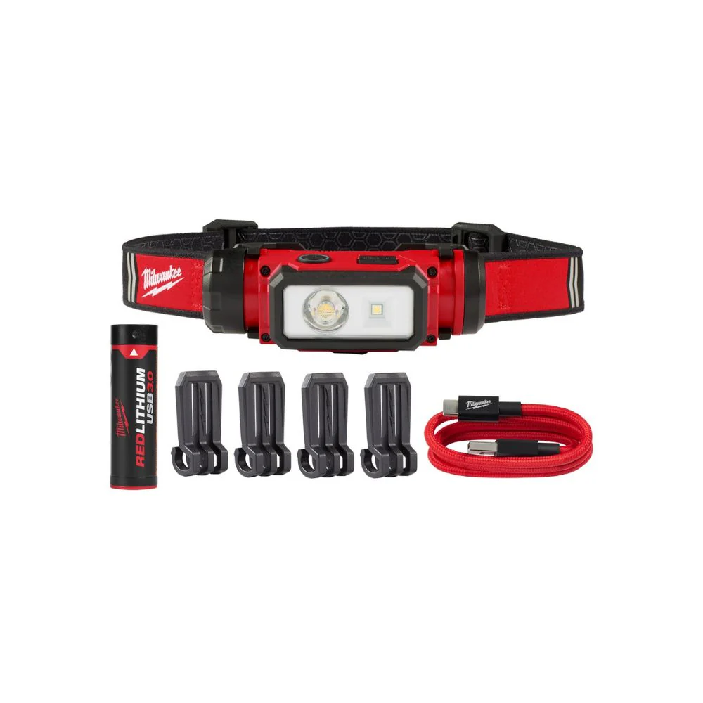 Lampara para casco recargable mediante USB REDLITHIUM Milwaukee 2163-21