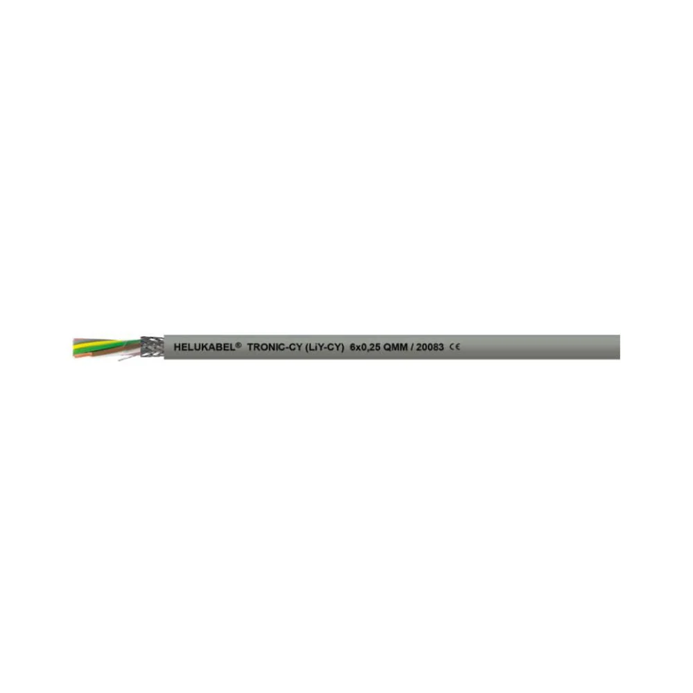 Cable de datos de PVC TRONIC-CY (LiY-CY) gris 4x0,34 mm2 4C AWG22 Helukabel 20058