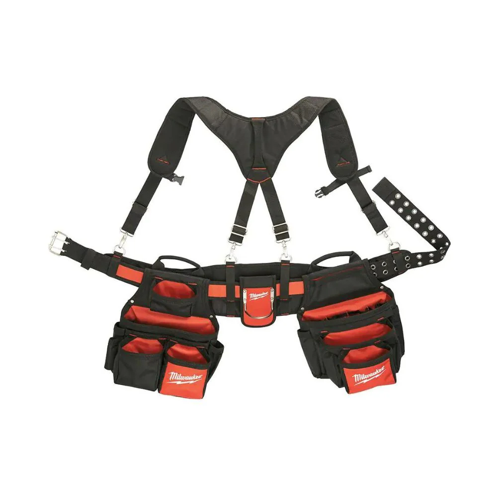 Cintur��n de trabajo con accesorios de suspensi��n Milwaukee 48-22-8120